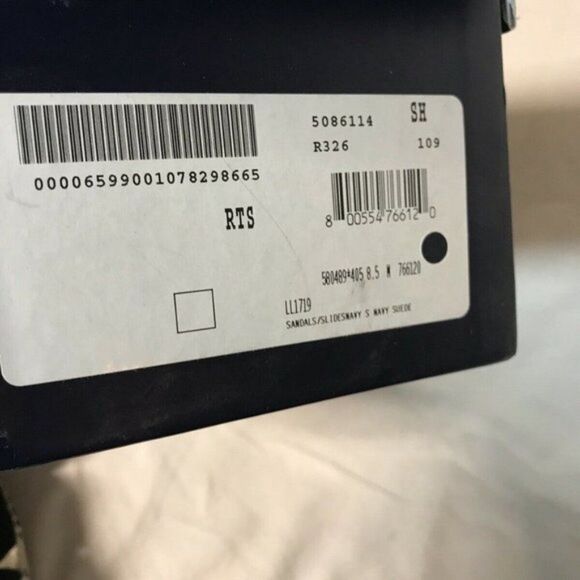 Splendid Tereza Suede Ankle Wrap Sandal Navy Blue Size 6 new in Box Y - Picture 8 of 8